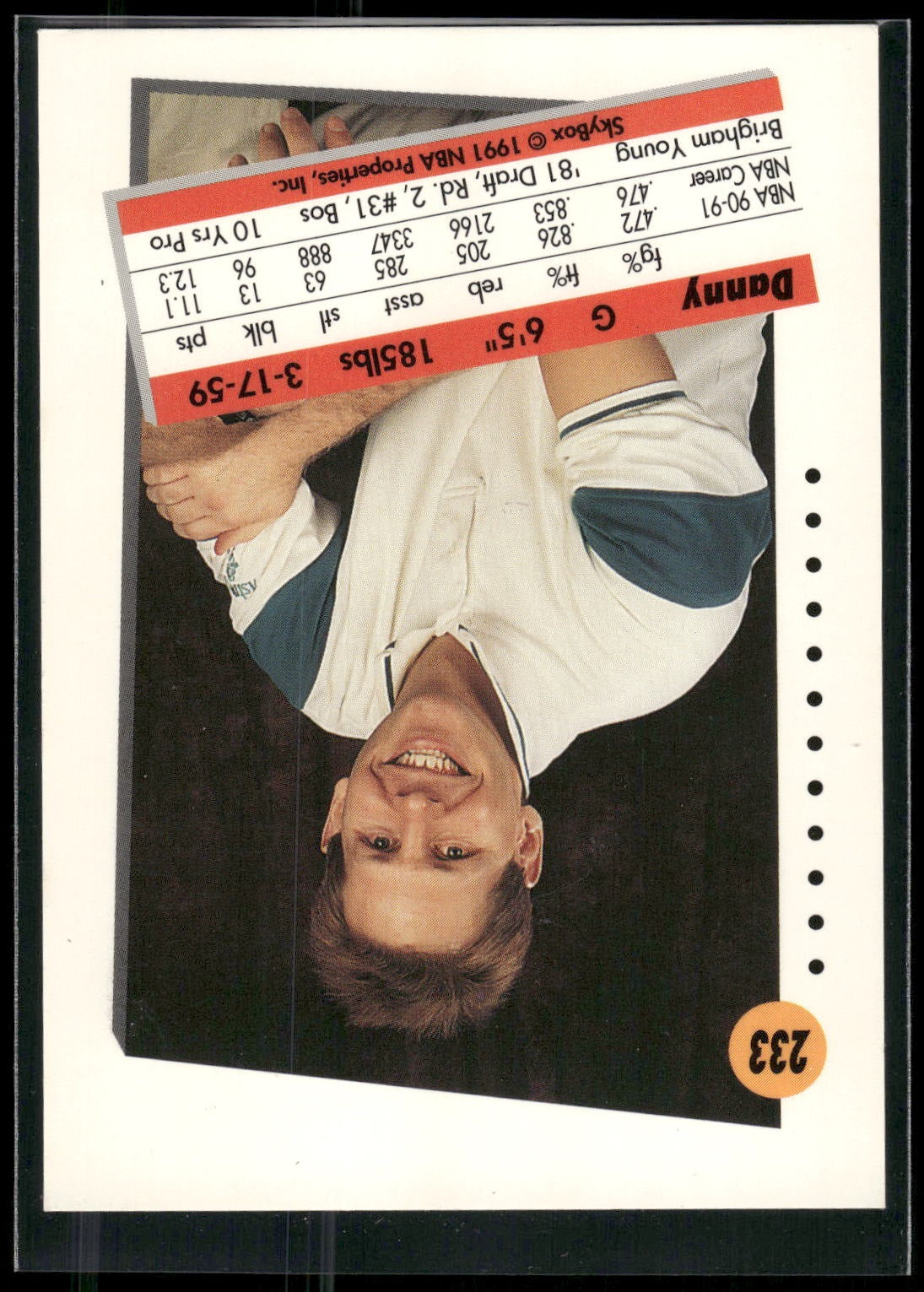 1991-92 SkyBox #233 Danny Ainge