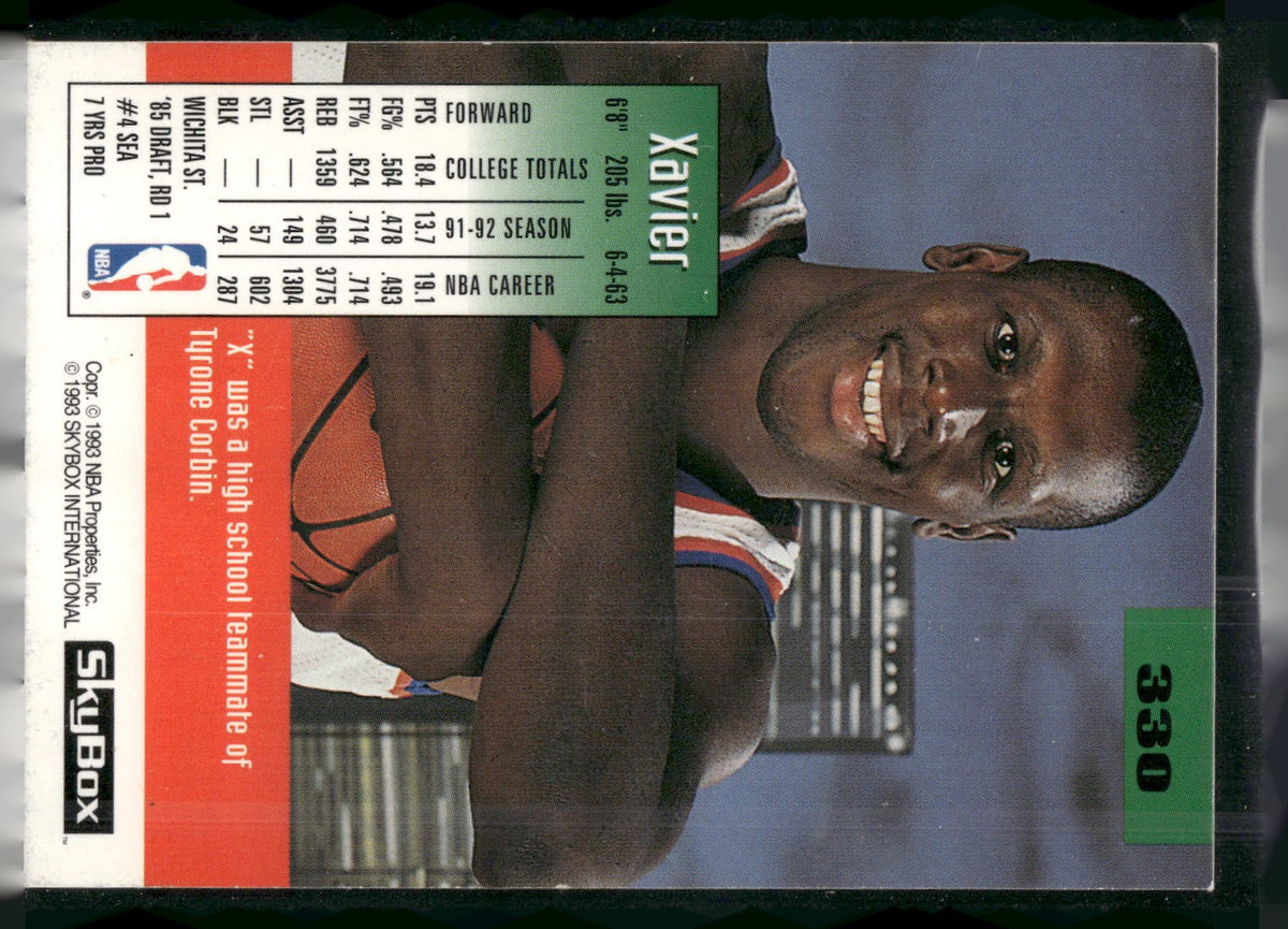 1992-93 SkyBox #330 Xavier McDaniel