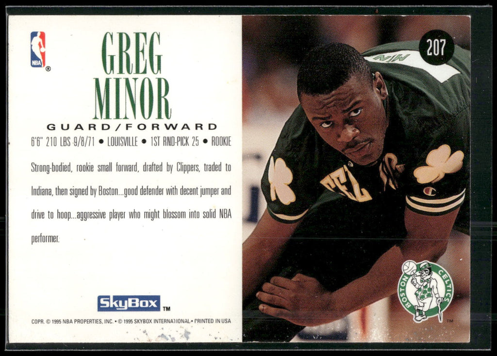 1994-95 SkyBox Premium #207 Greg Minor