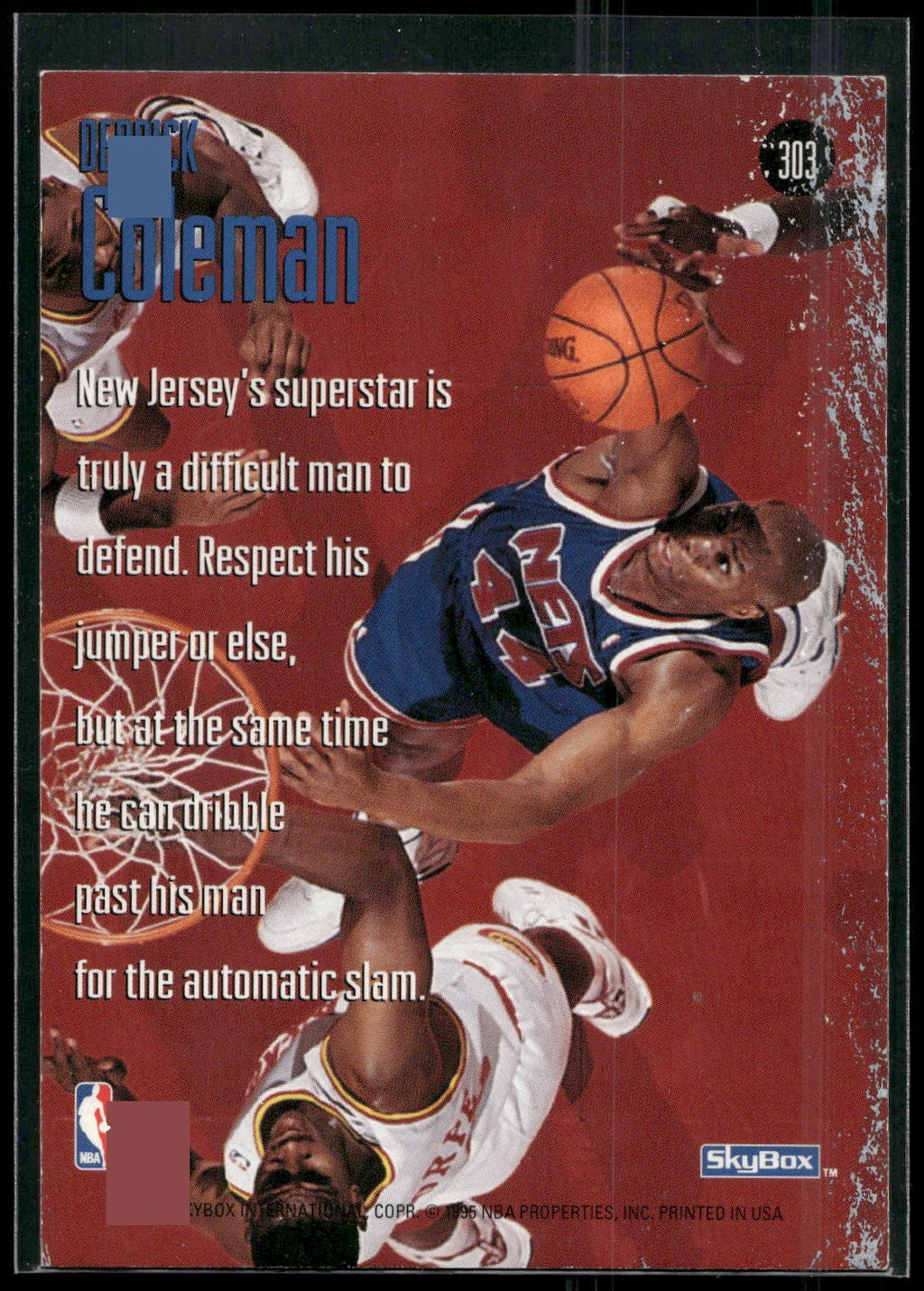 1994-95 SkyBox Premium #303 Derrick Coleman
