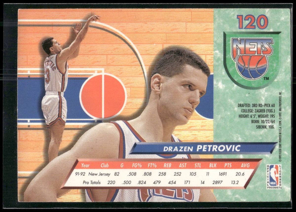 1992-93 Ultra #120 Drazen Petrovic