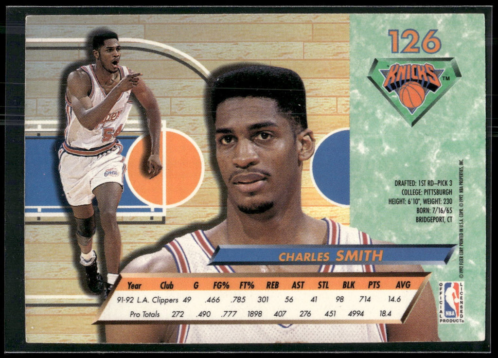 1992-93 Ultra #126 Charles Smith