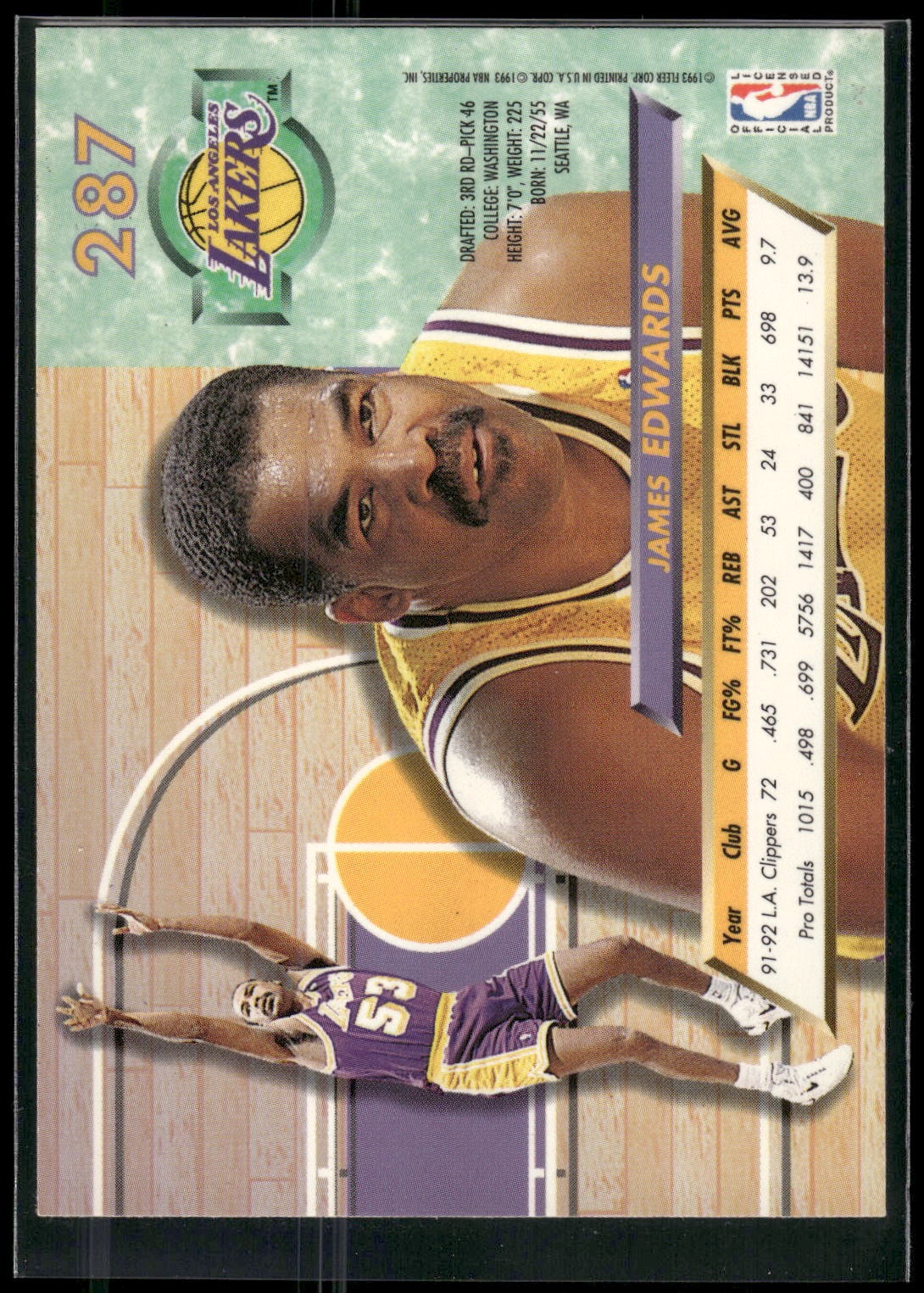 1992-93 Ultra #287 James Edwards