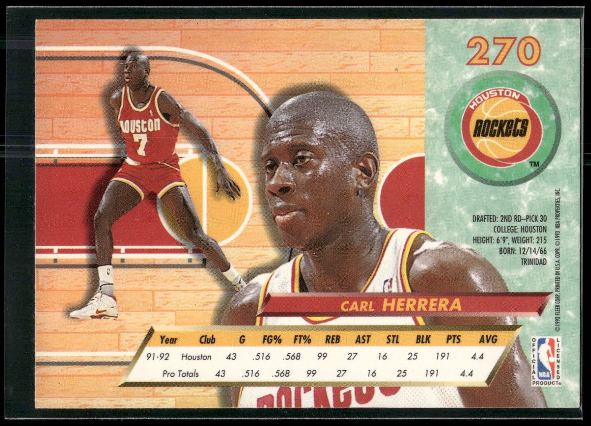 1992-93 Ultra #270 Carl Herrera