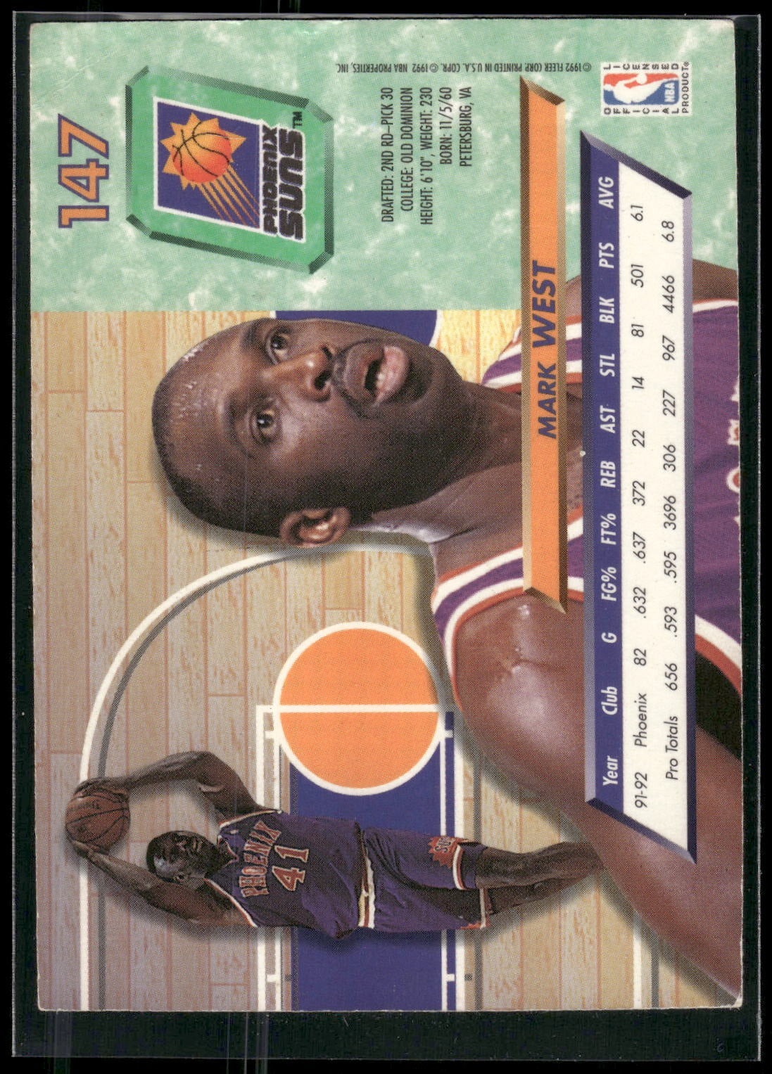1992-93 Ultra #147 Mark West