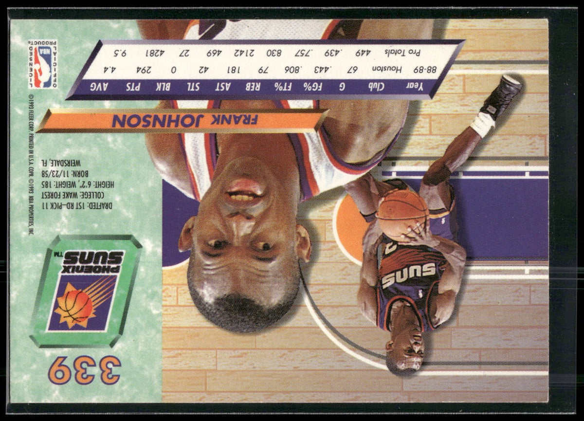 1992-93 Ultra #339 Frank Johnson