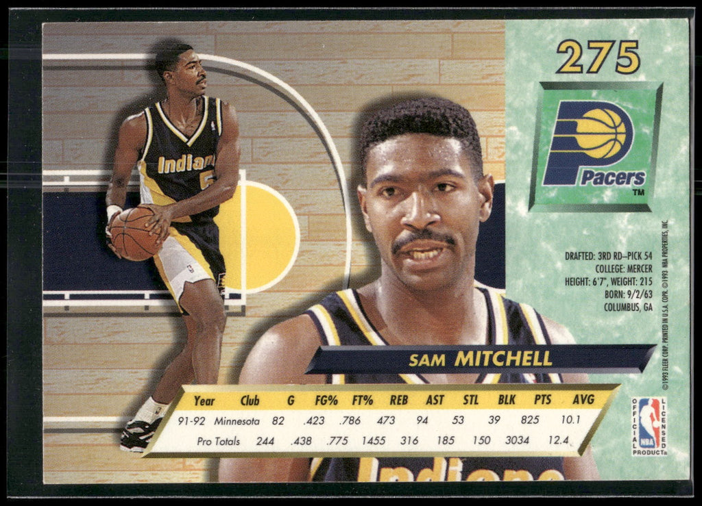 1992-93 Ultra #275 Sam Mitchell