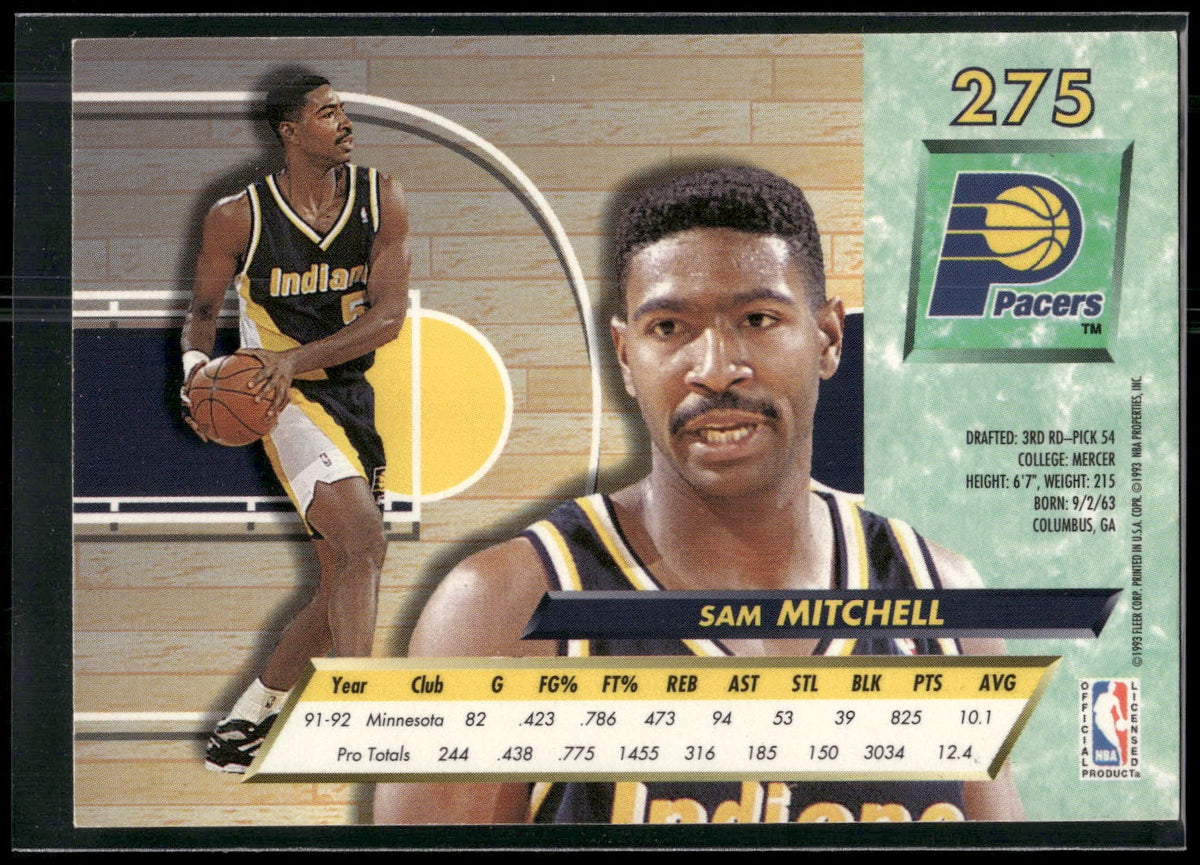 1992-93 Ultra #275 Sam Mitchell