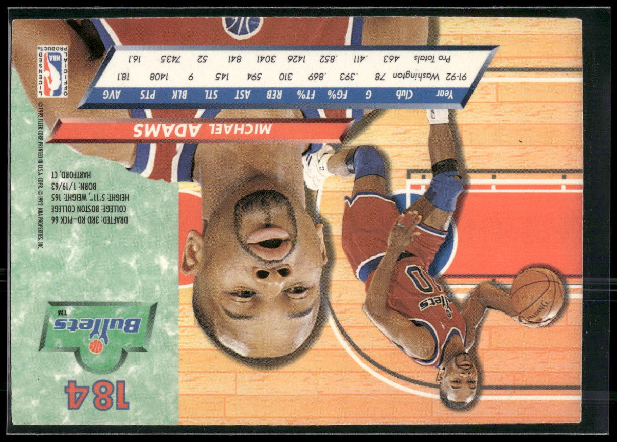 1992-93 Ultra #184 Michael Adams