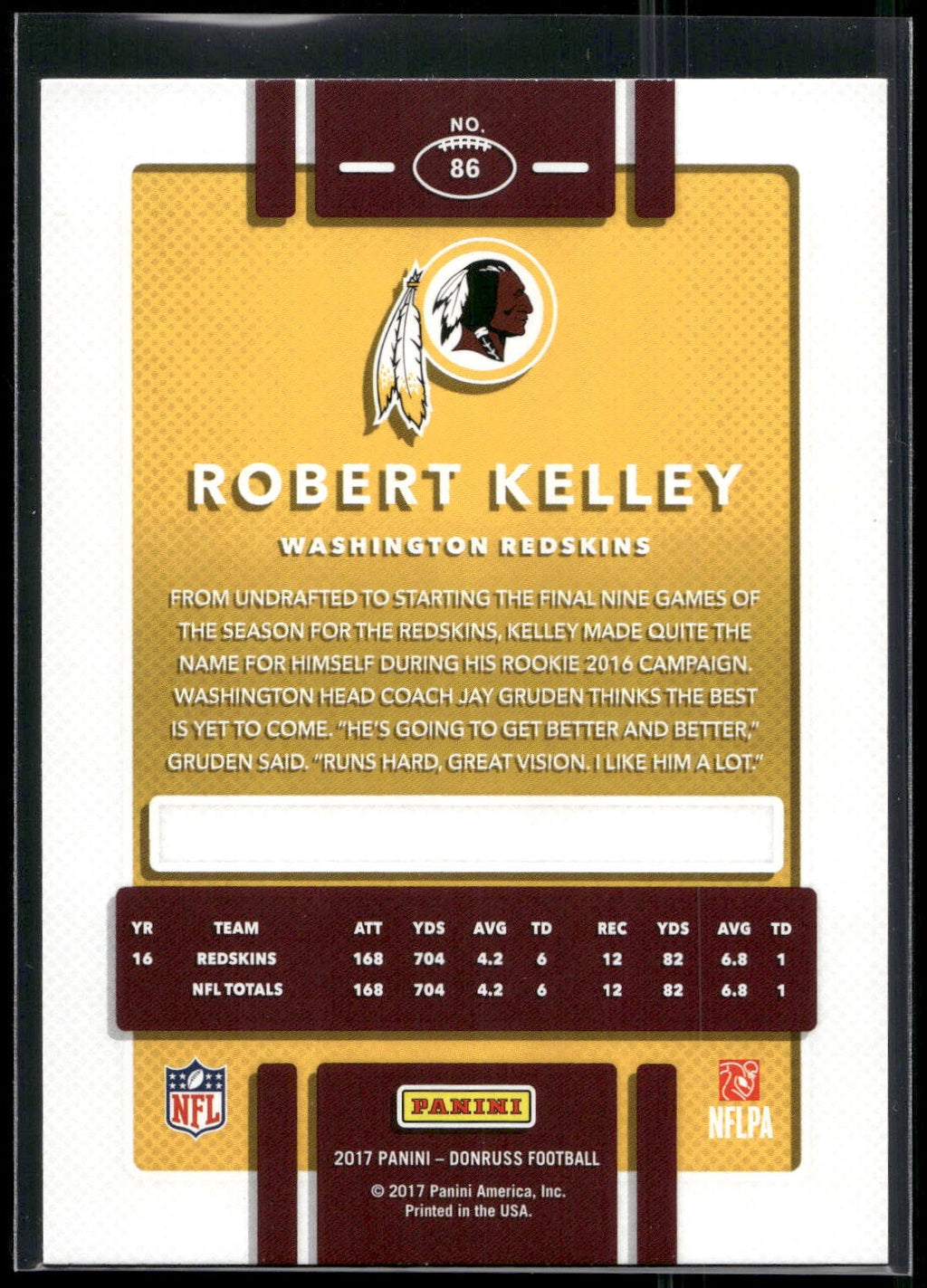 2017 Donruss #86 Robert Kelley