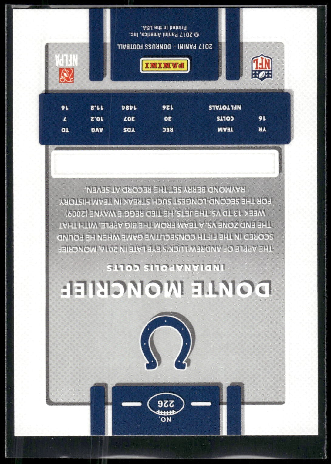 2017 Donruss #226 Donte Moncrief