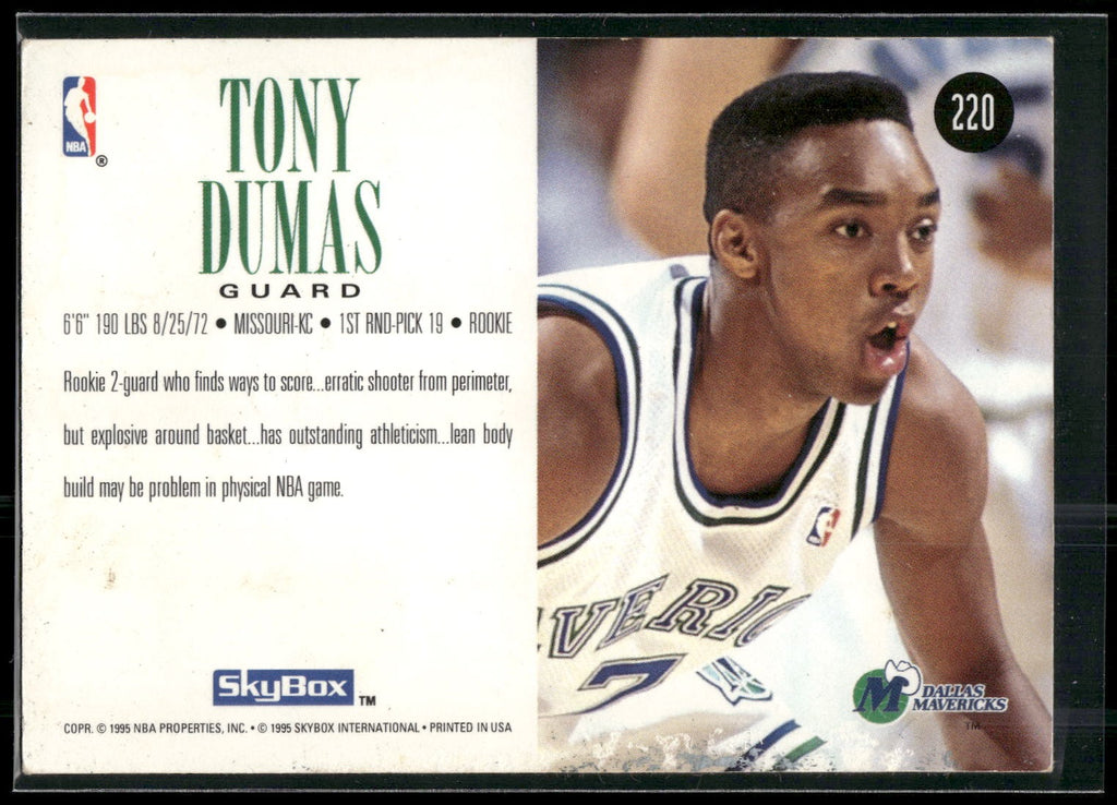 1994-95 SkyBox Premium #220 Tony Dumas