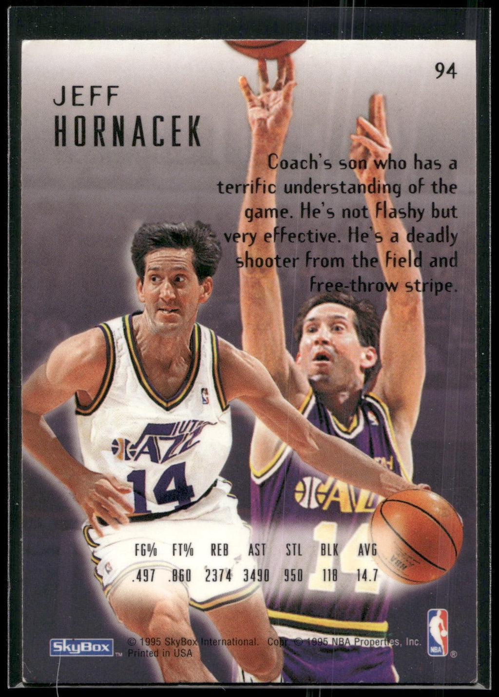 1994-95 SkyBox E-Motion #94 Jeff Hornacek