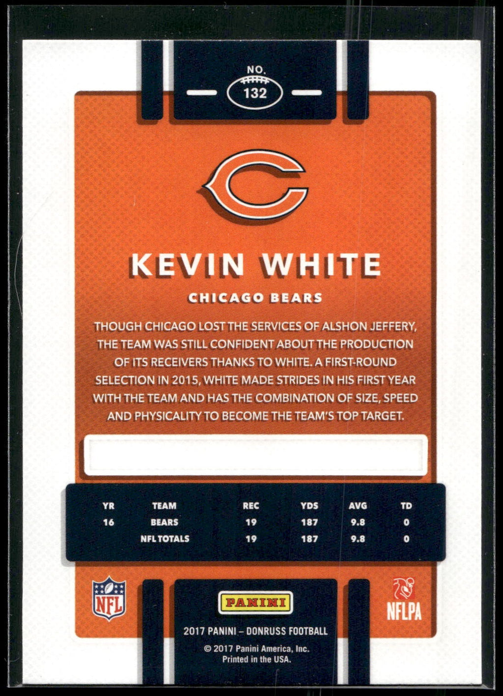 2017 Donruss #132 Kevin White