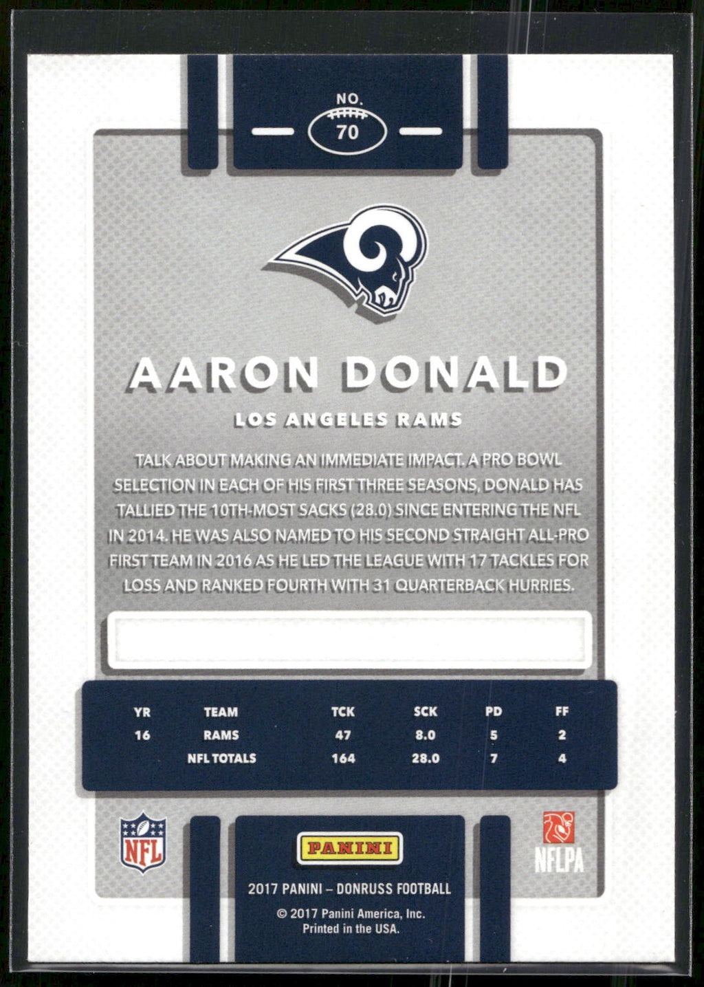 2017 Donruss #70 Aaron Donald