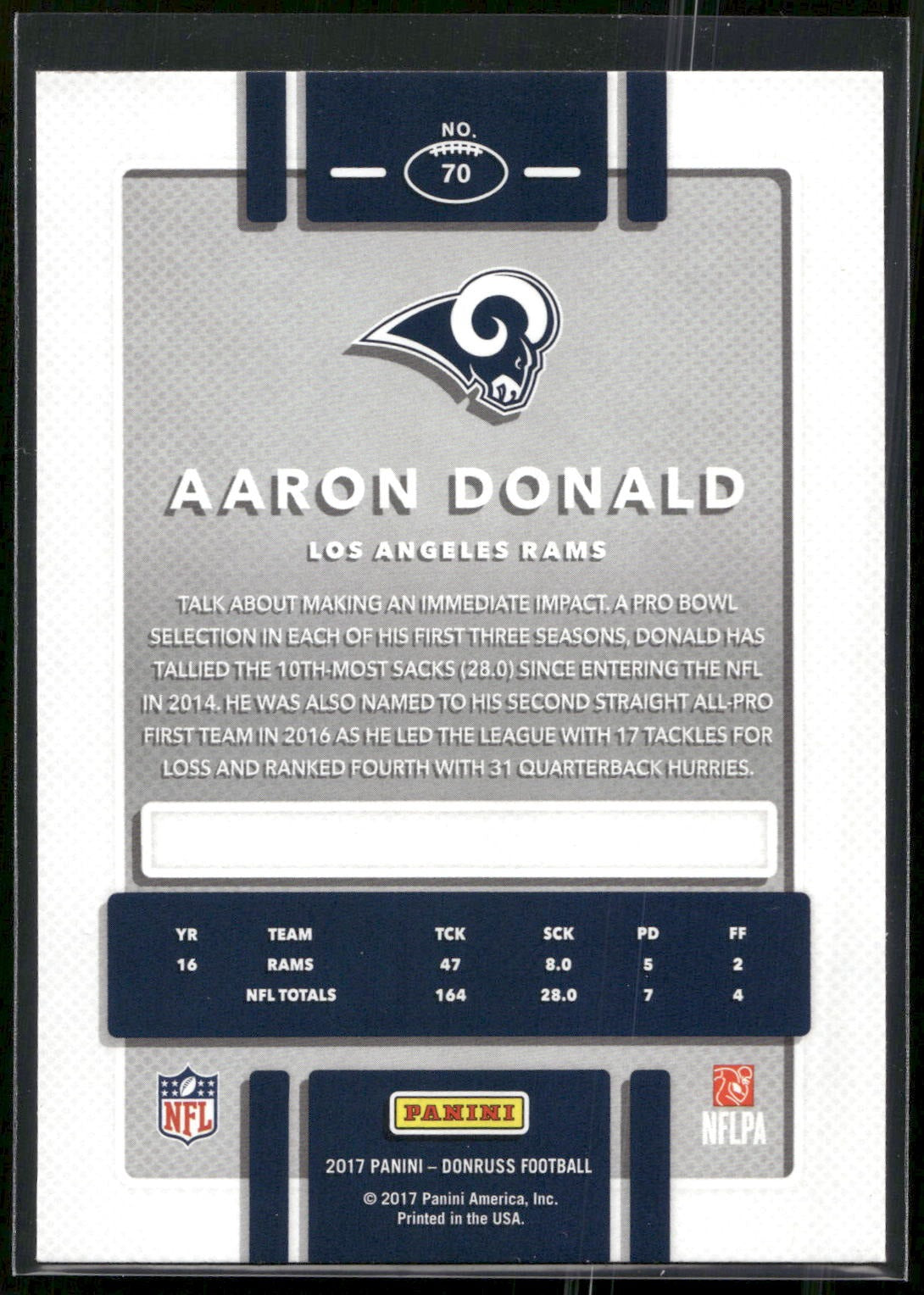 2017 Donruss #70 Aaron Donald