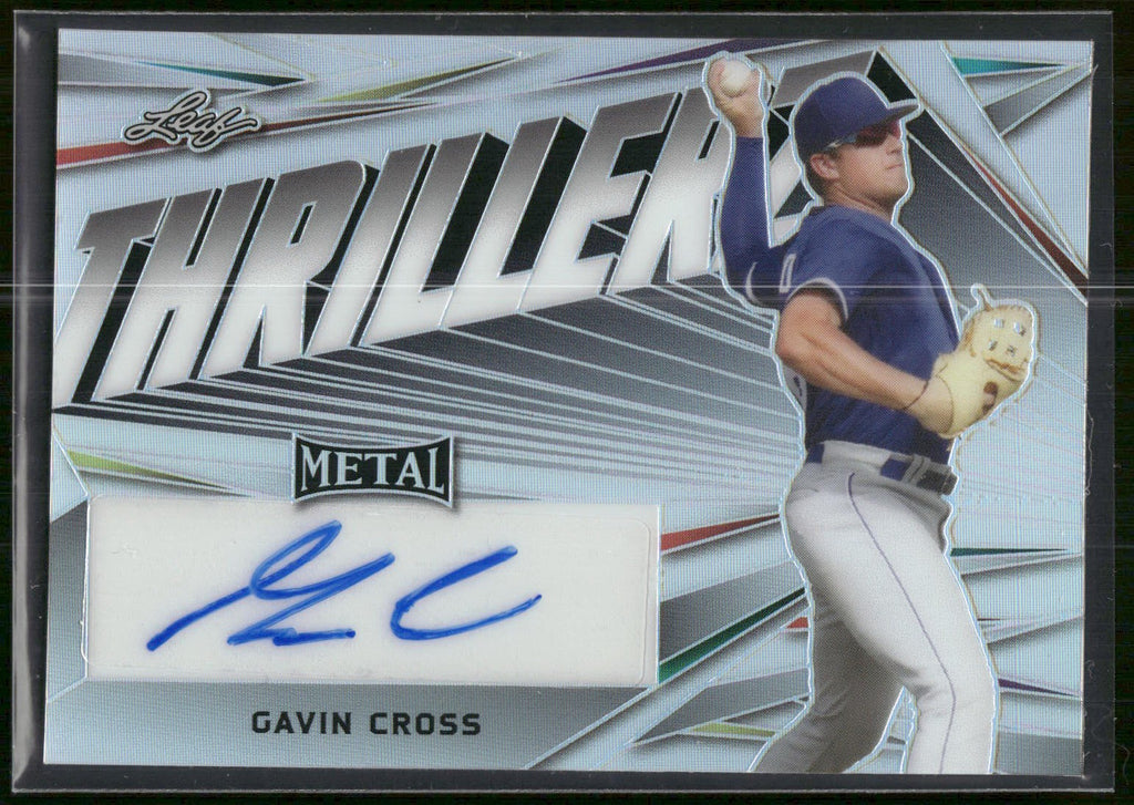 2022 Leaf Metal #FT-GC1 Gavin Cross Flight 2023 To.. Autographs Silver Prismatic