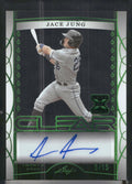 2022 Leaf Trinity #CA-JJ1 Jace Jung Clear Autographs Foil Emerald Spectrum #/15