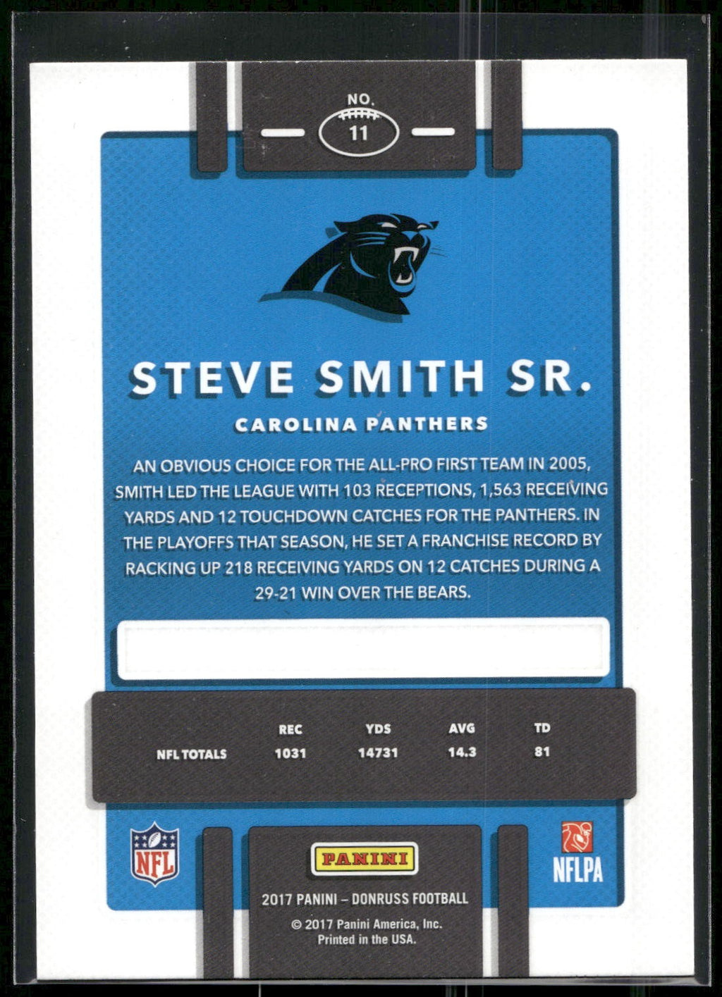 2017 Donruss #11 Steve Smith Sr.