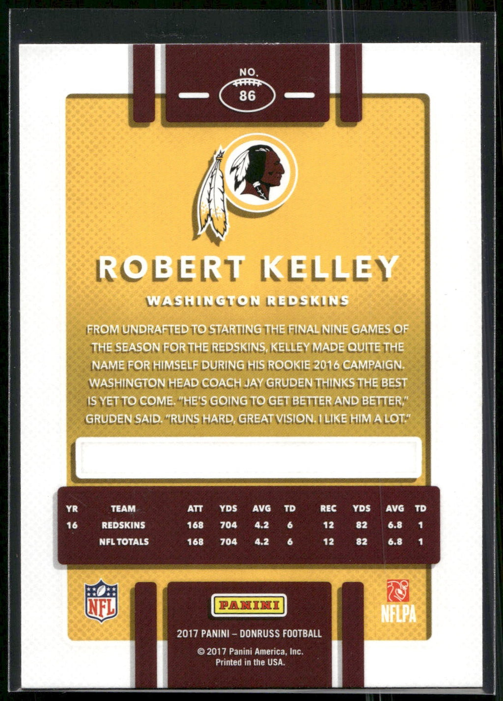 2017 Donruss #86 Robert Kelley