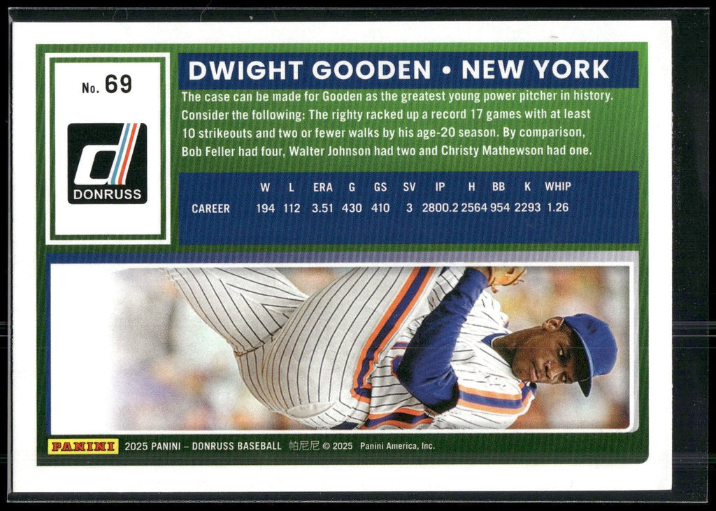2025 Donruss #69 Dwight Gooden