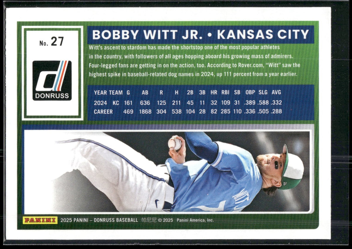 2025 Donruss #27 Bobby Witt Jr.