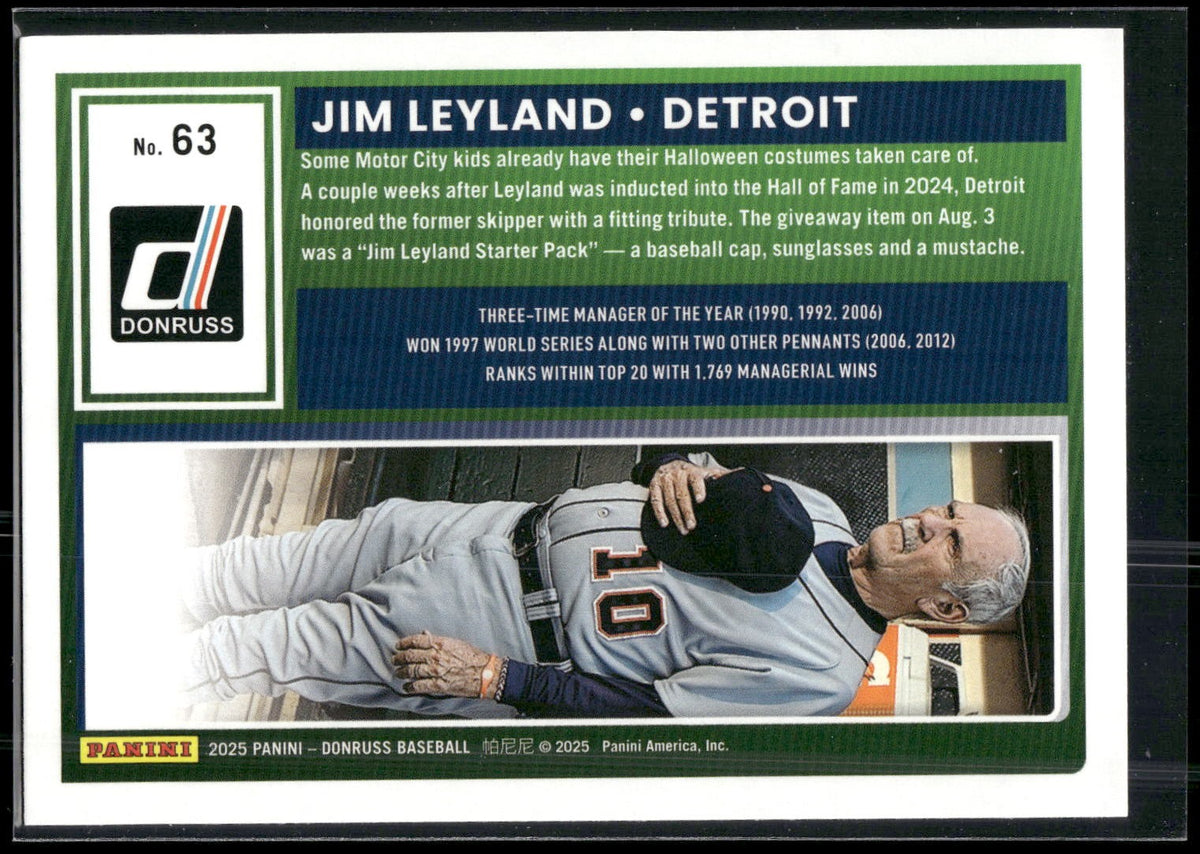 2025 Donruss #63 Jim Leyland