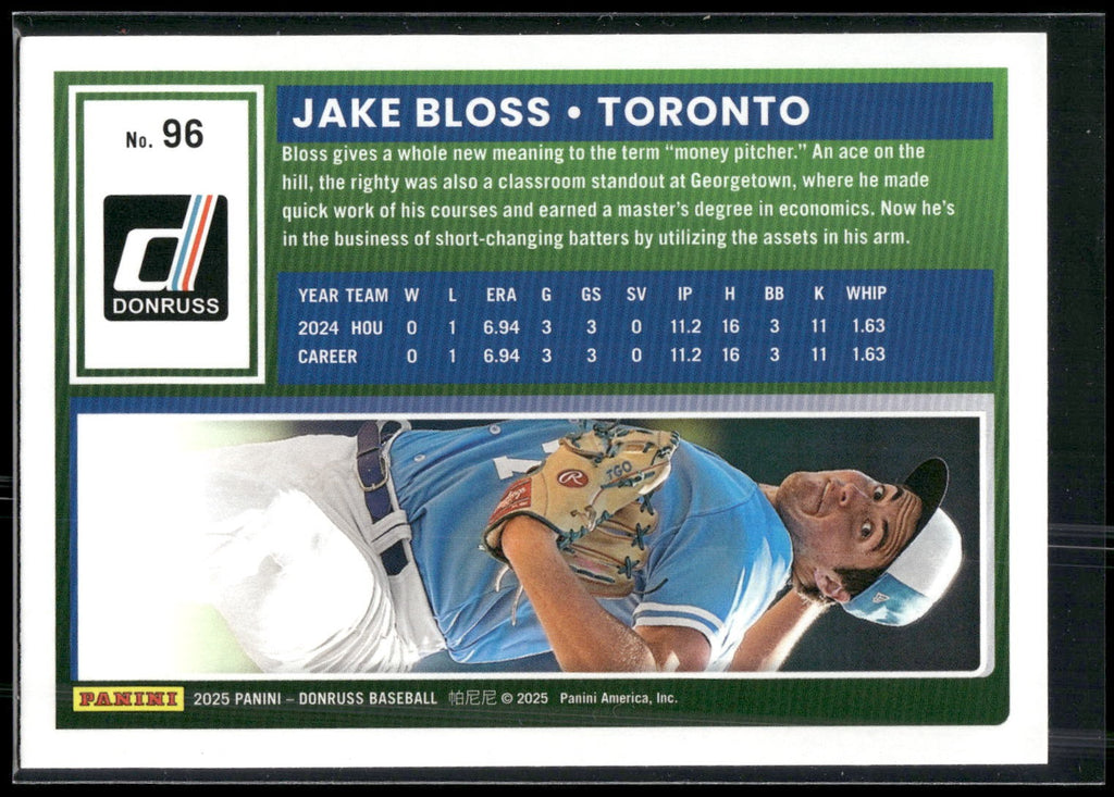 2025 Donruss #96 Jake Bloss