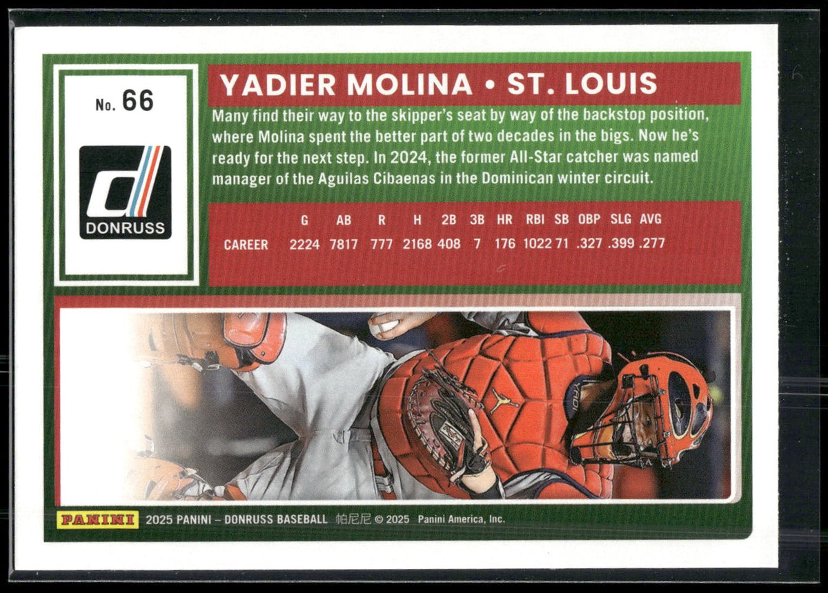 2025 Donruss #66 Yadier Molina