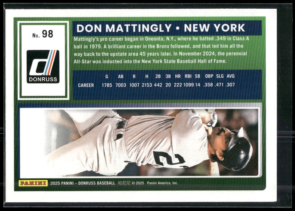 2025 Donruss #98 Don Mattingly