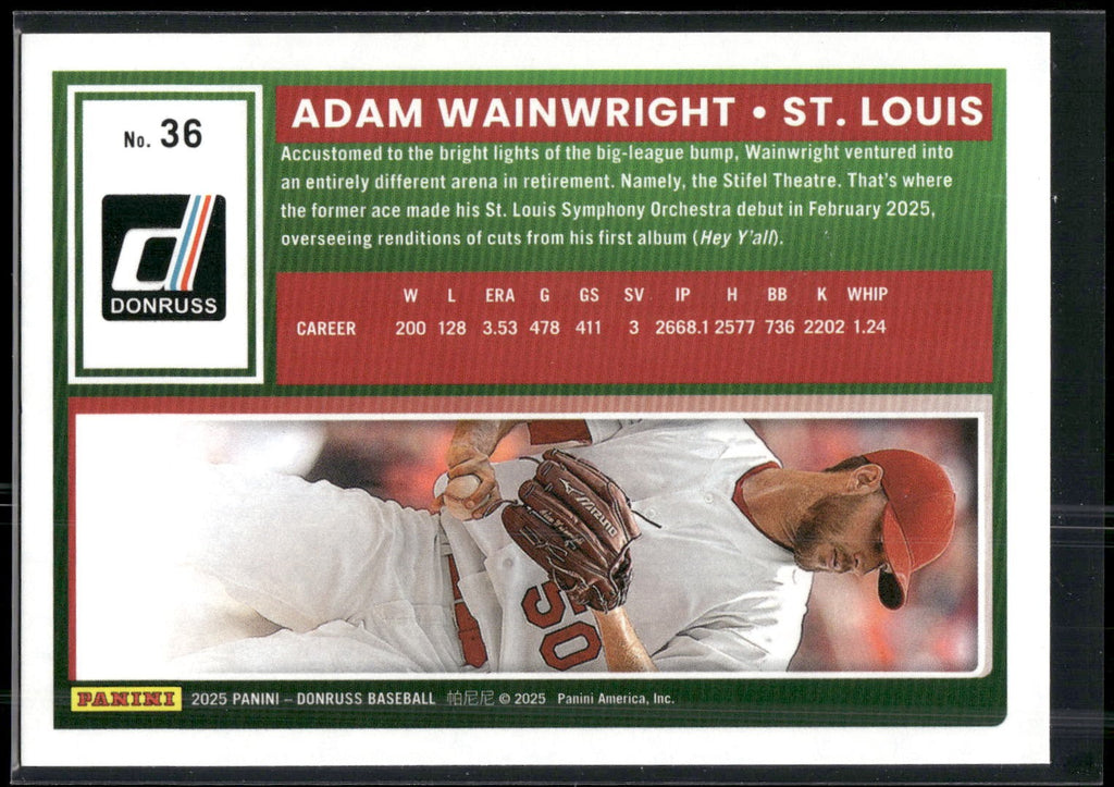 2025 Donruss #36 Adam Wainwright