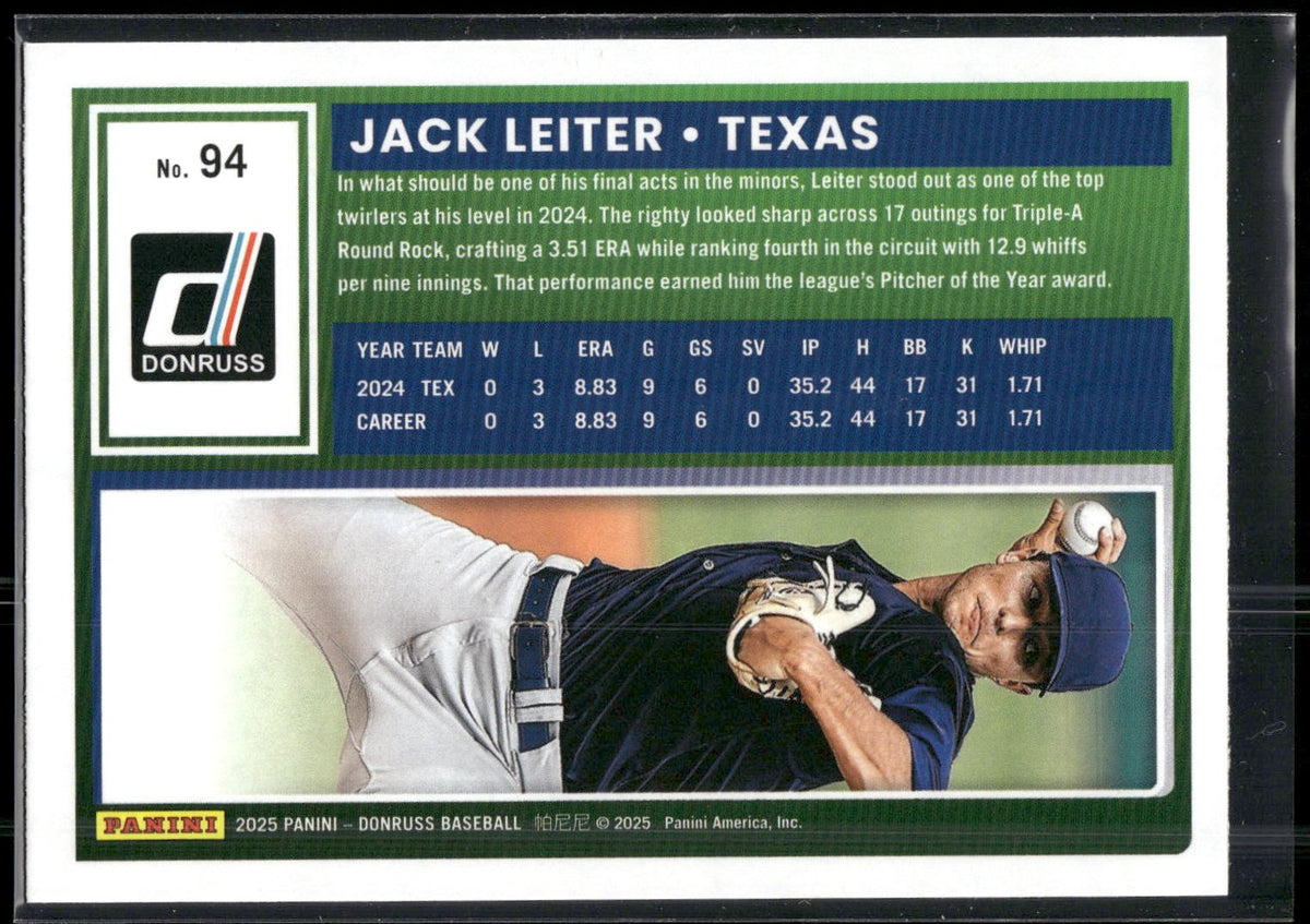 2025 Donruss #94 Jack Leiter