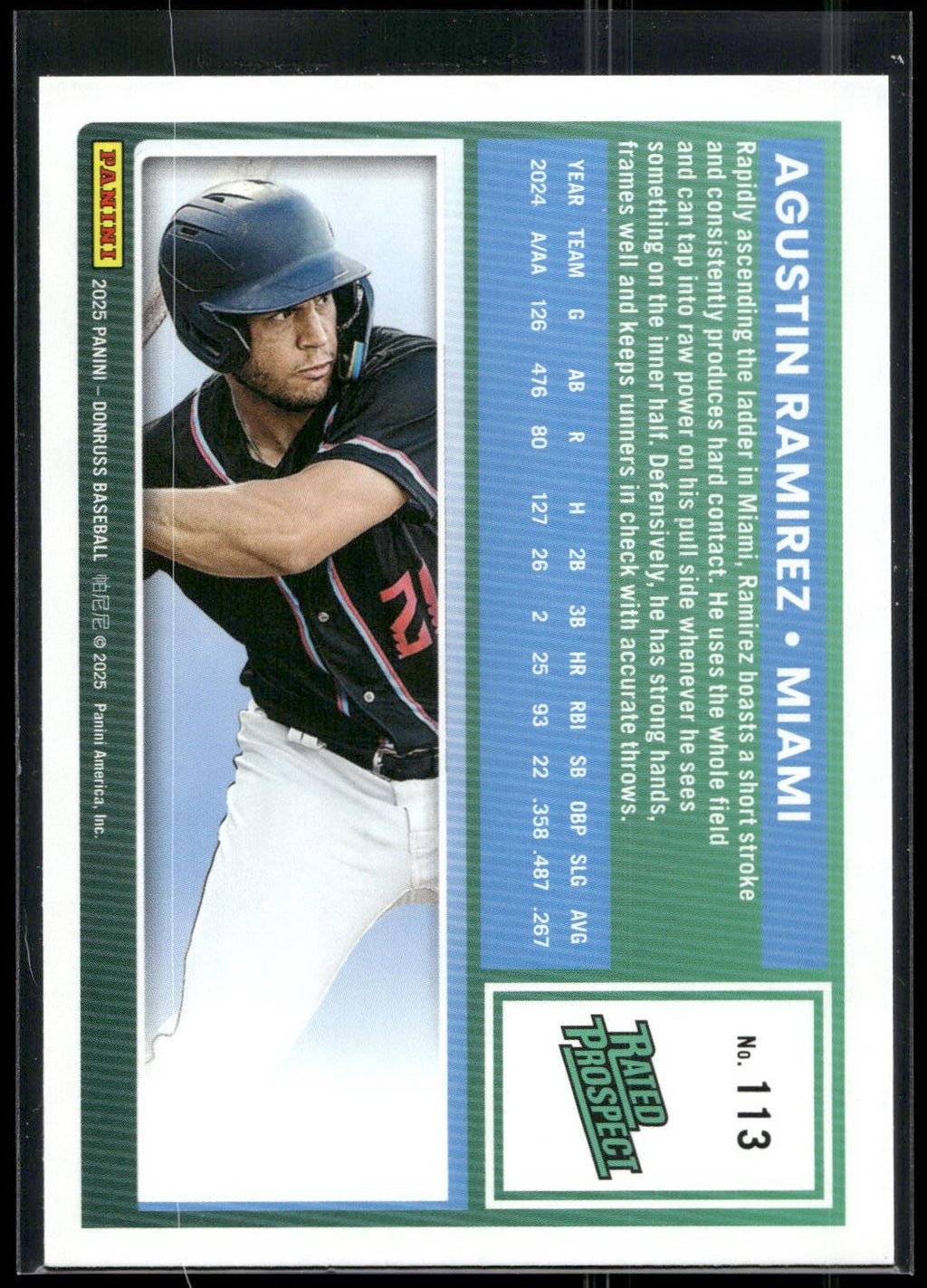 2025 Donruss #113 Agustin Ramirez