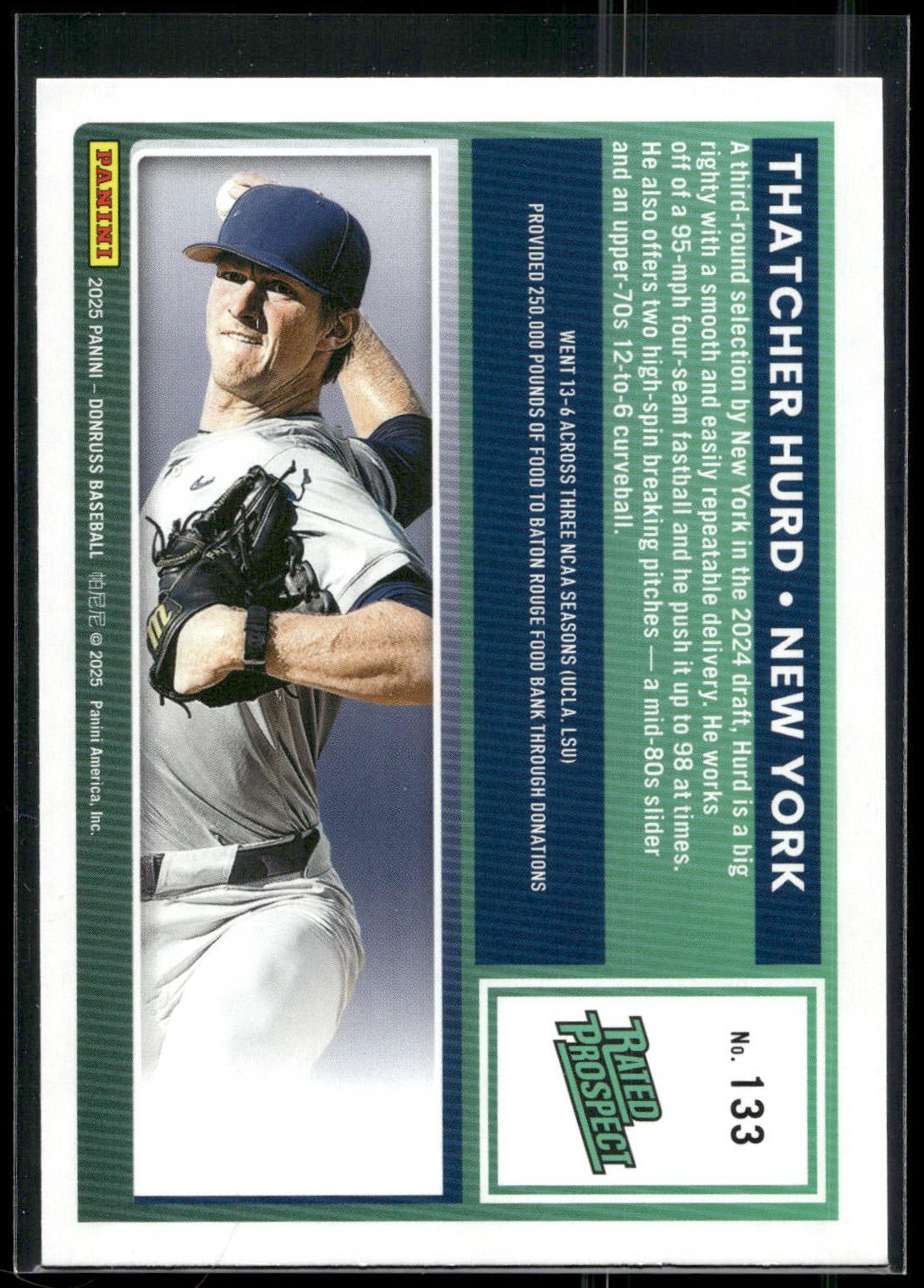 2025 Donruss #133 Thatcher Hurd