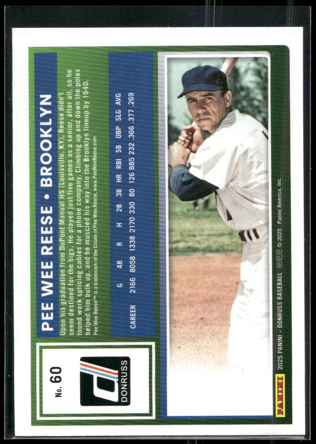2025 Donruss #60 Pee Wee Reese