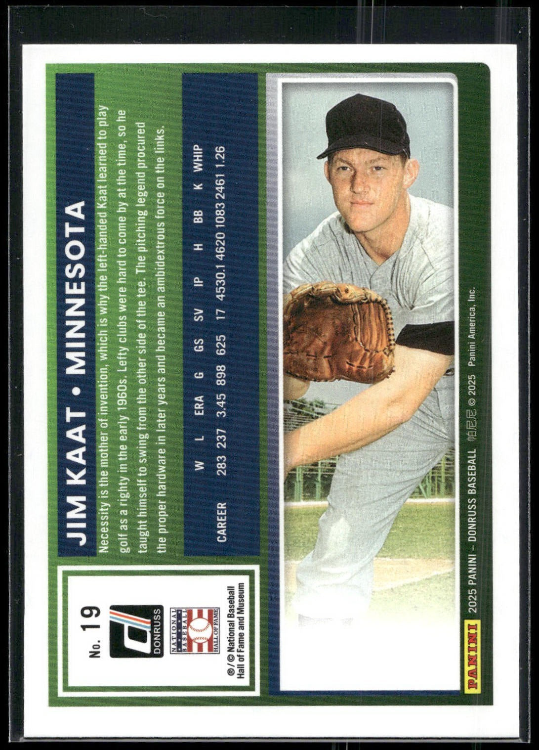 2025 Donruss #19 Jim Kaat