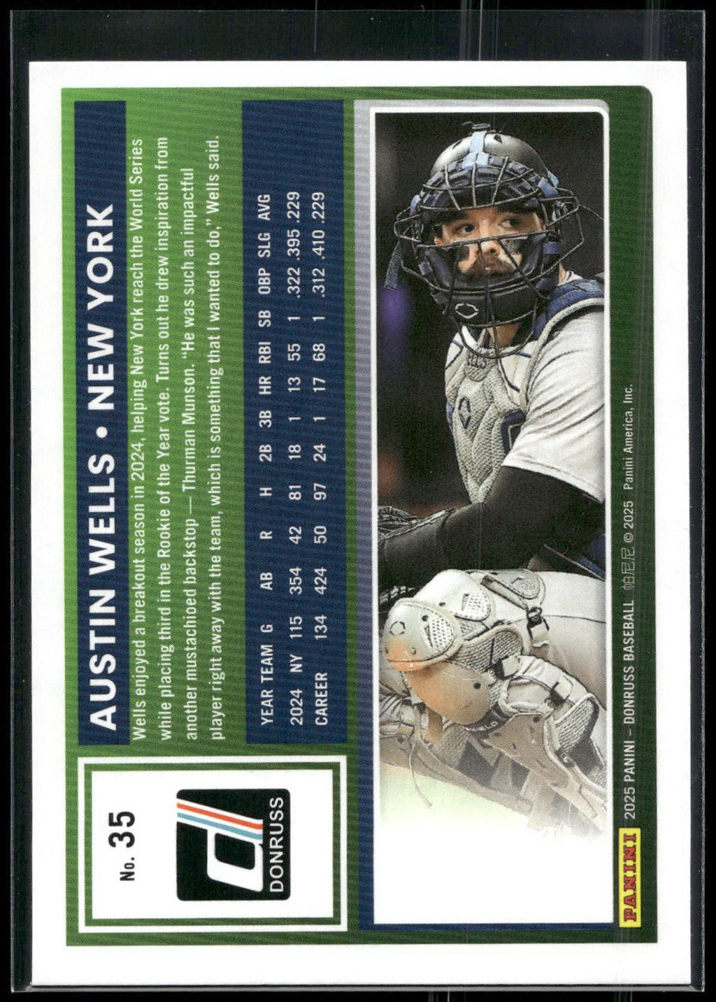 2025 Donruss #35 Austin Wells