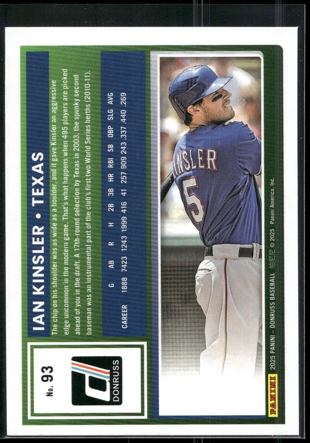 2025 Donruss #93 Ian Kinsler