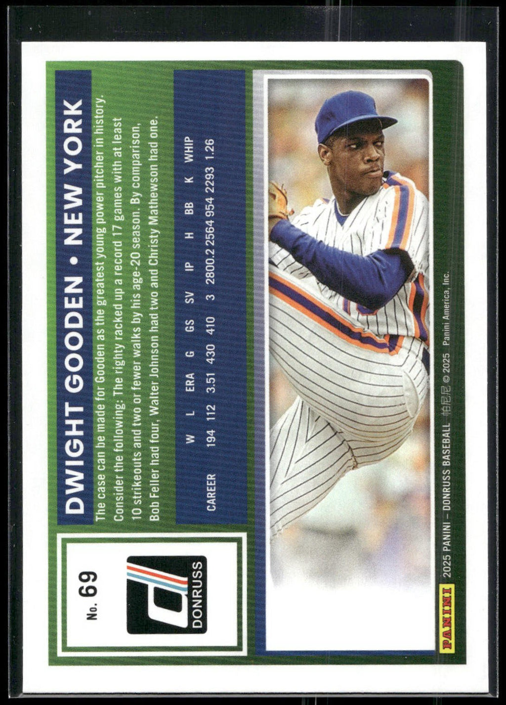 2025 Donruss #69 Dwight Gooden