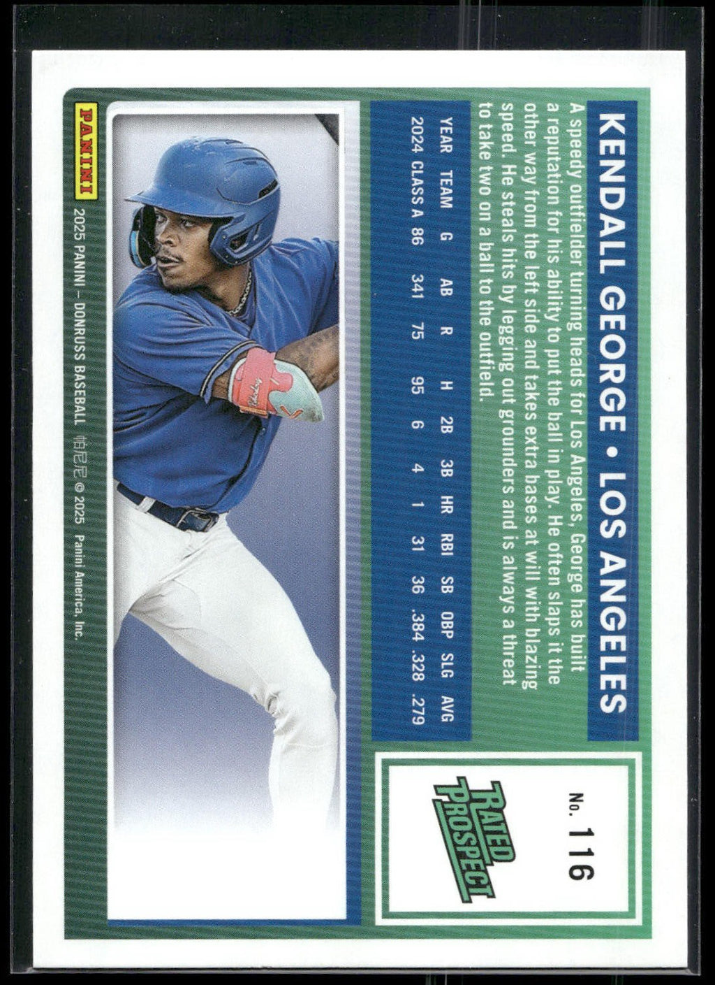 2025 Donruss #116 Kendall George