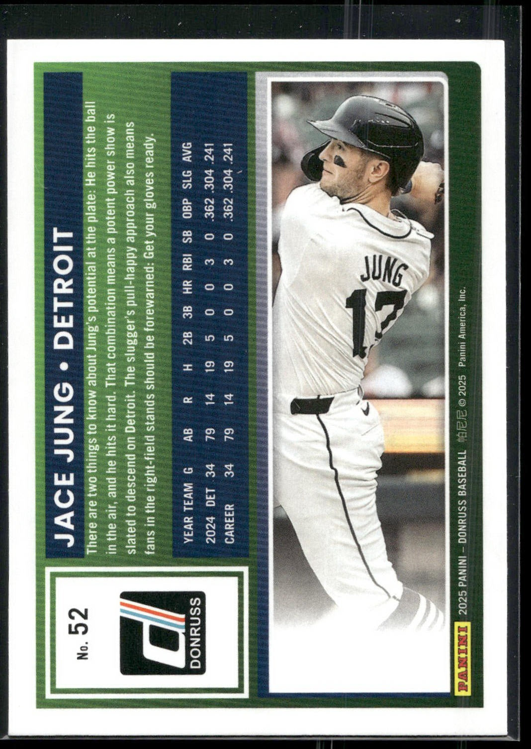 2025 Donruss #52 Jace Jung