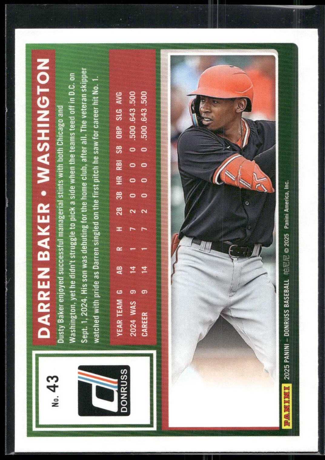 2025 Donruss #43 Darren Baker