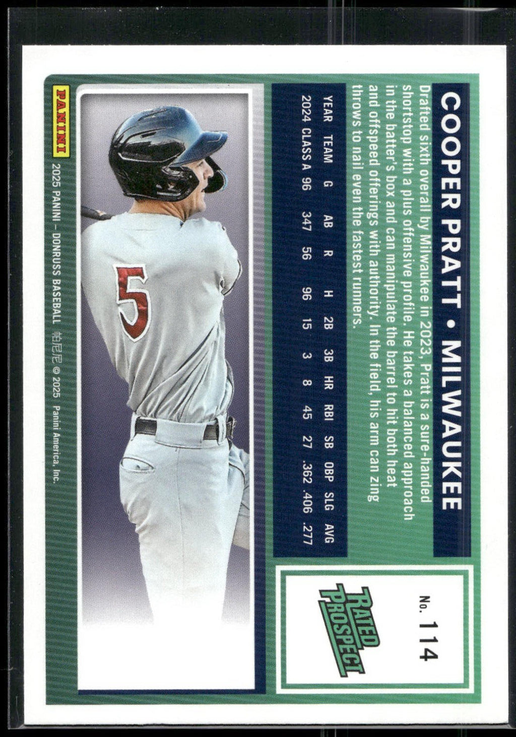 2025 Donruss #114 Cooper Pratt