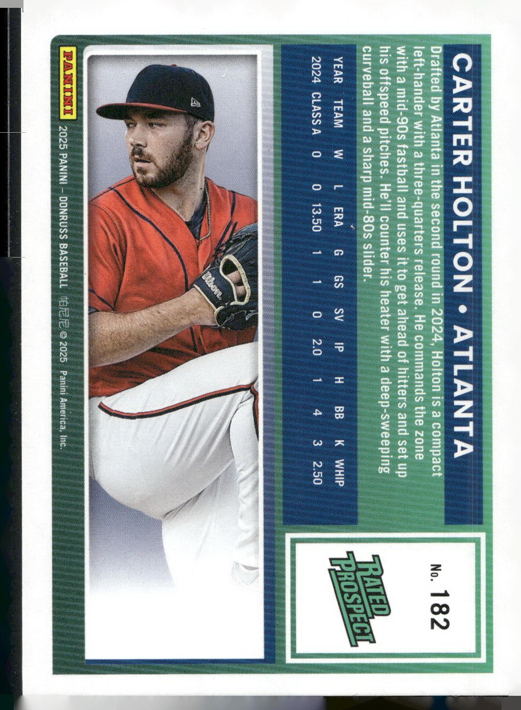 2025 Donruss #182 Carter Holton