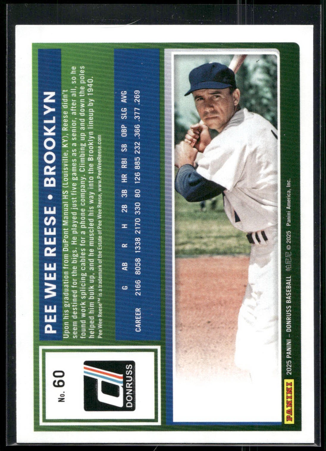 2025 Donruss #60 Pee Wee Reese