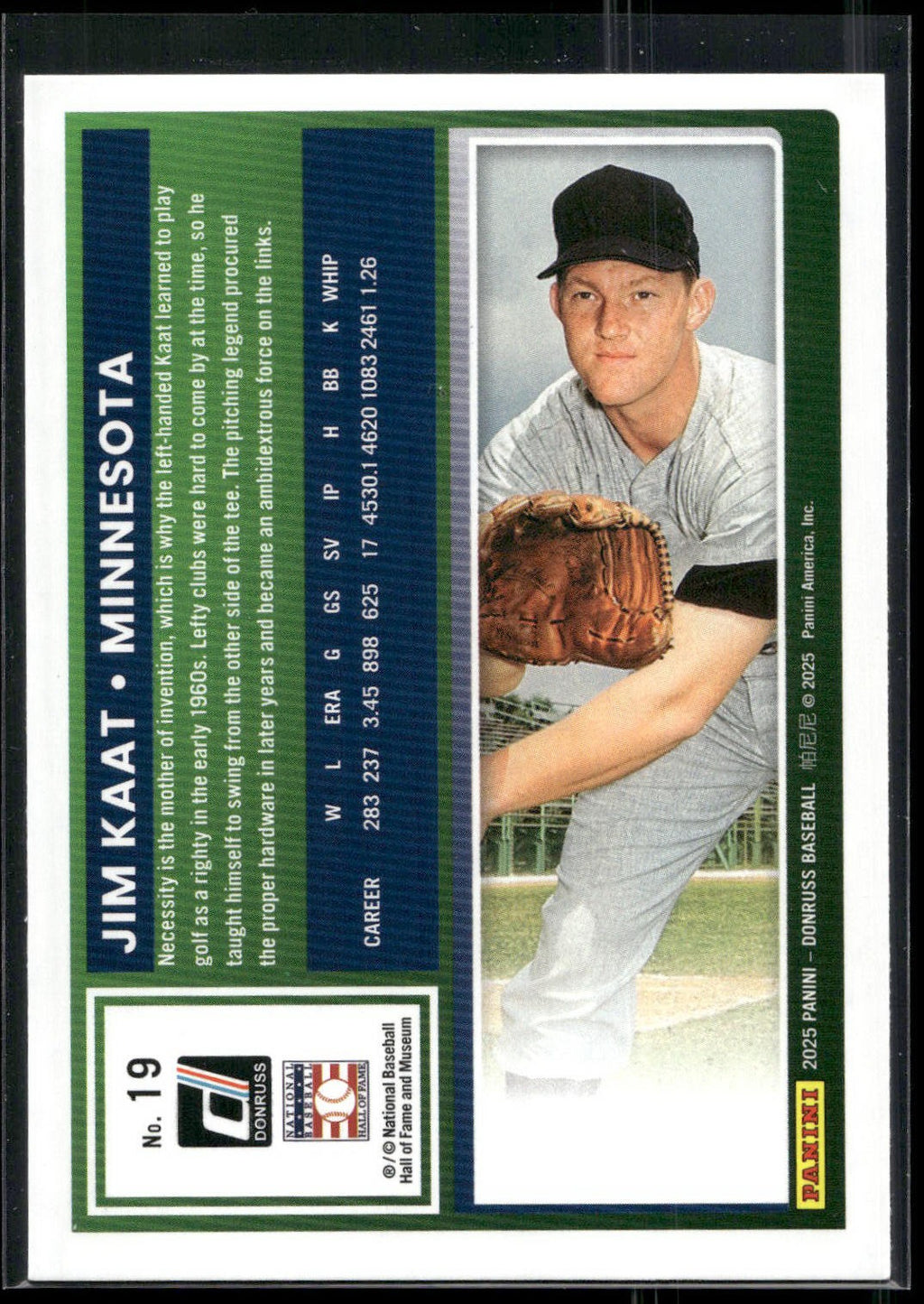 2025 Donruss #19 Jim Kaat