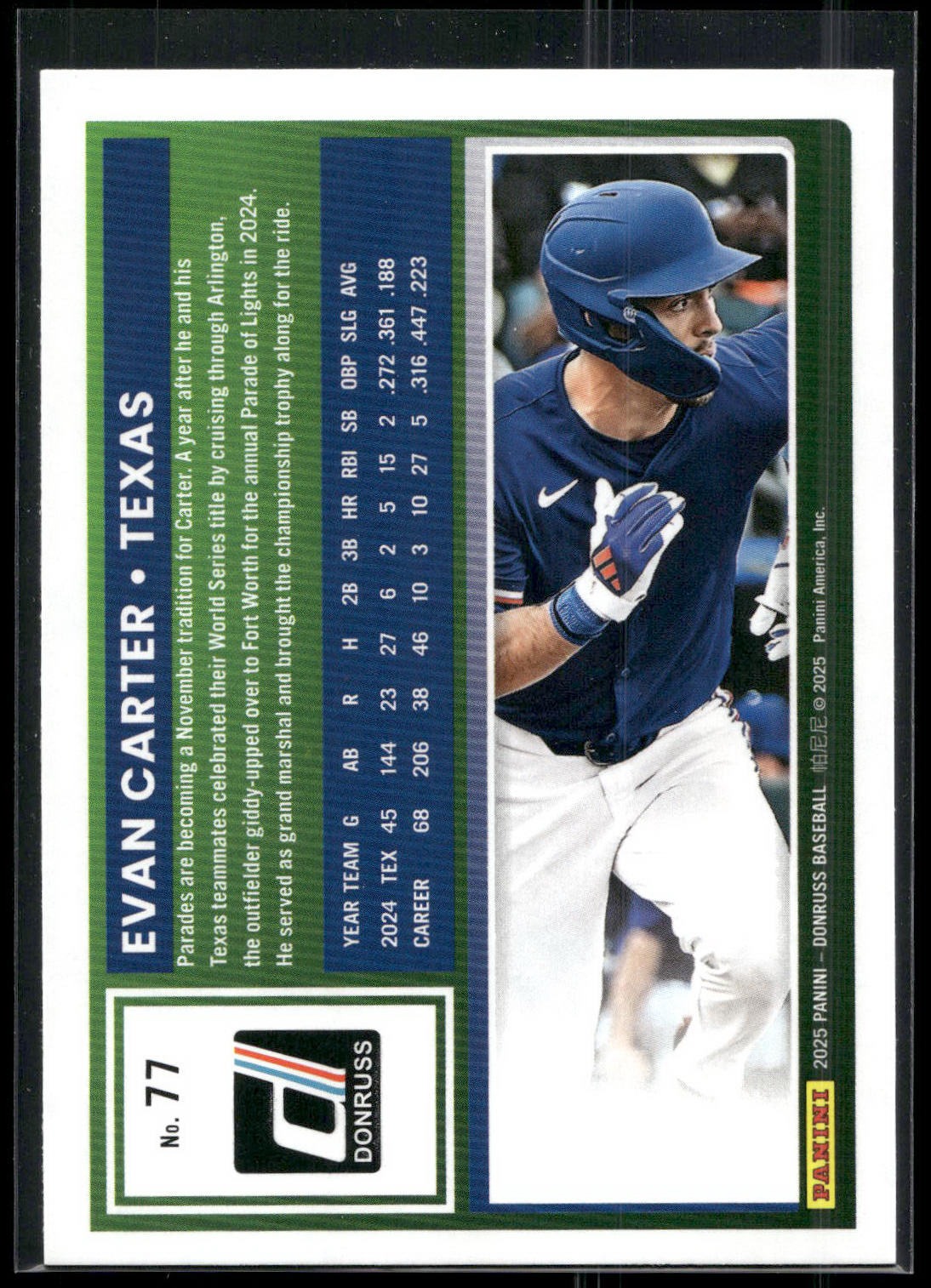 2025 Donruss #77 Evan Carter
