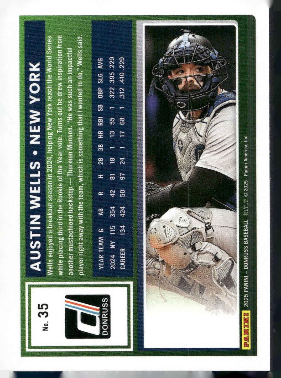 2025 Donruss #35 Austin Wells