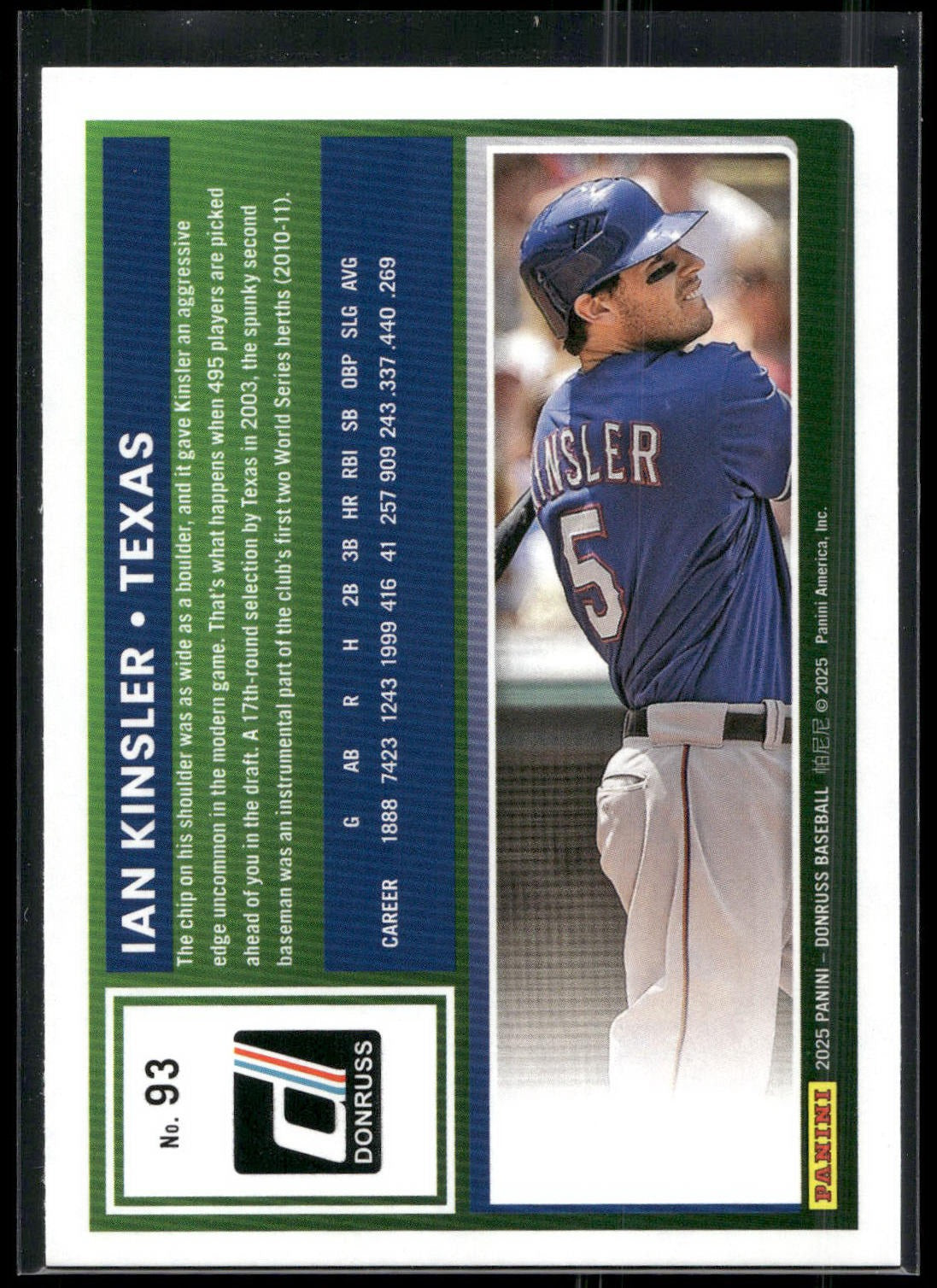 2025 Donruss #93 Ian Kinsler