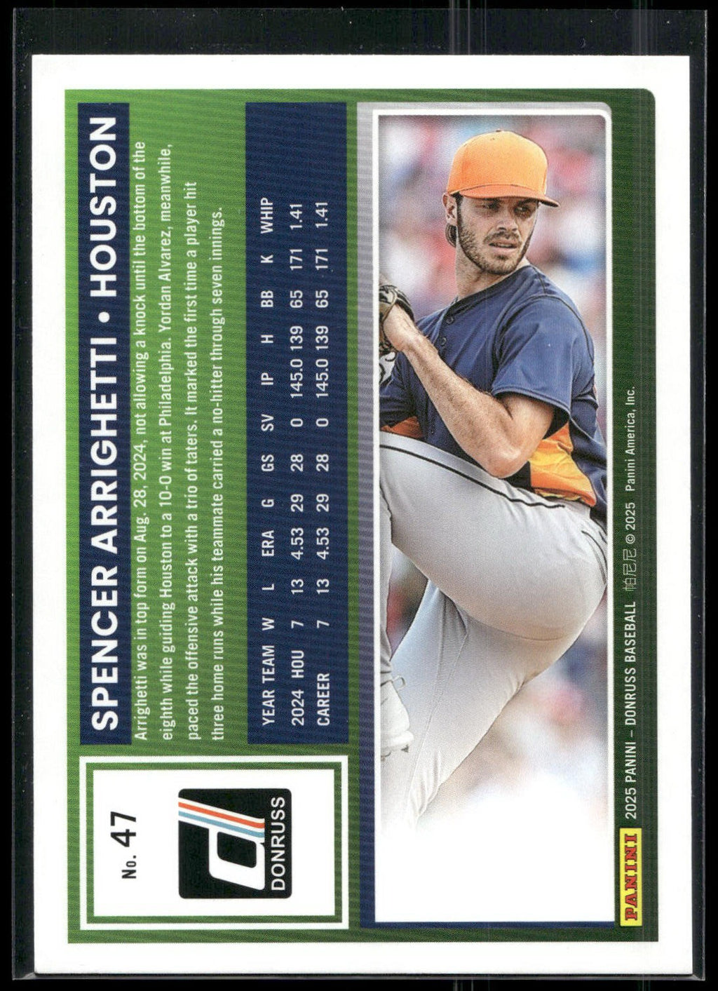 2025 Donruss #47 Spencer Arrighetti
